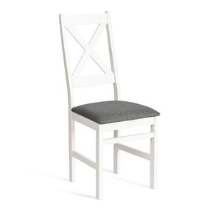 Обеденный стул CROSSMAN / white, ткань тёмно-серая (150) разобранный id 20024 в Сарапуле